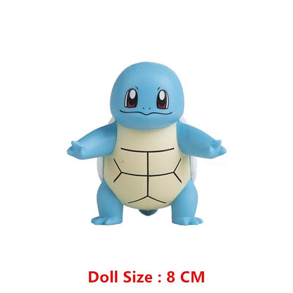Pokémon 4-13cm Novos Desenhos Animados Filme Anime Figura Pikachu Mewtwo Charmander Blastoise Gurado Pet Ação Modelo Brinquedo Presentes