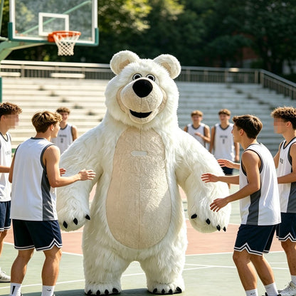 Inflatable Masha Bear Mascot Costume, A Walking Cartoon Doll Costume Suitable For Role-Playing, Applicable To Commercial Promoti