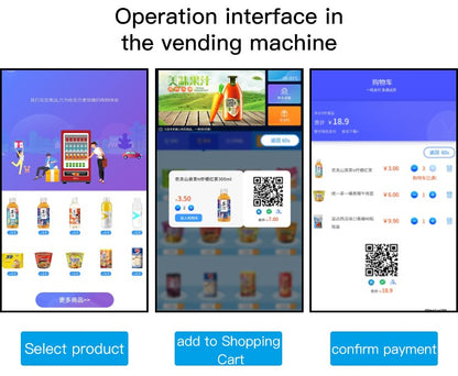 Customized Wrap Small Snack and Lash Vending Machine Features SDK Function and Credit Card Payment System