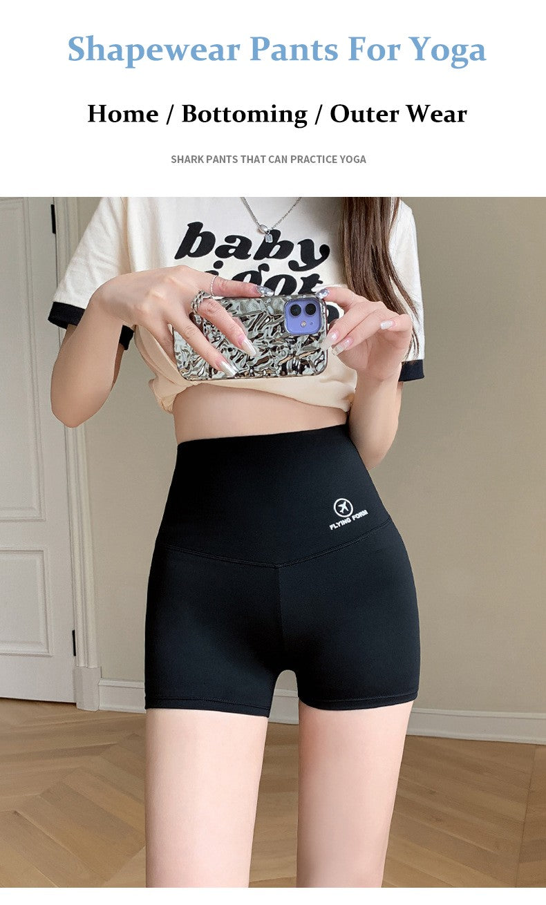 2023 Summer Sports Yoga Shorts Women Letter Embroidery Biker Shorts Women High Waist Casual Streetwear Elastic Female Underwear