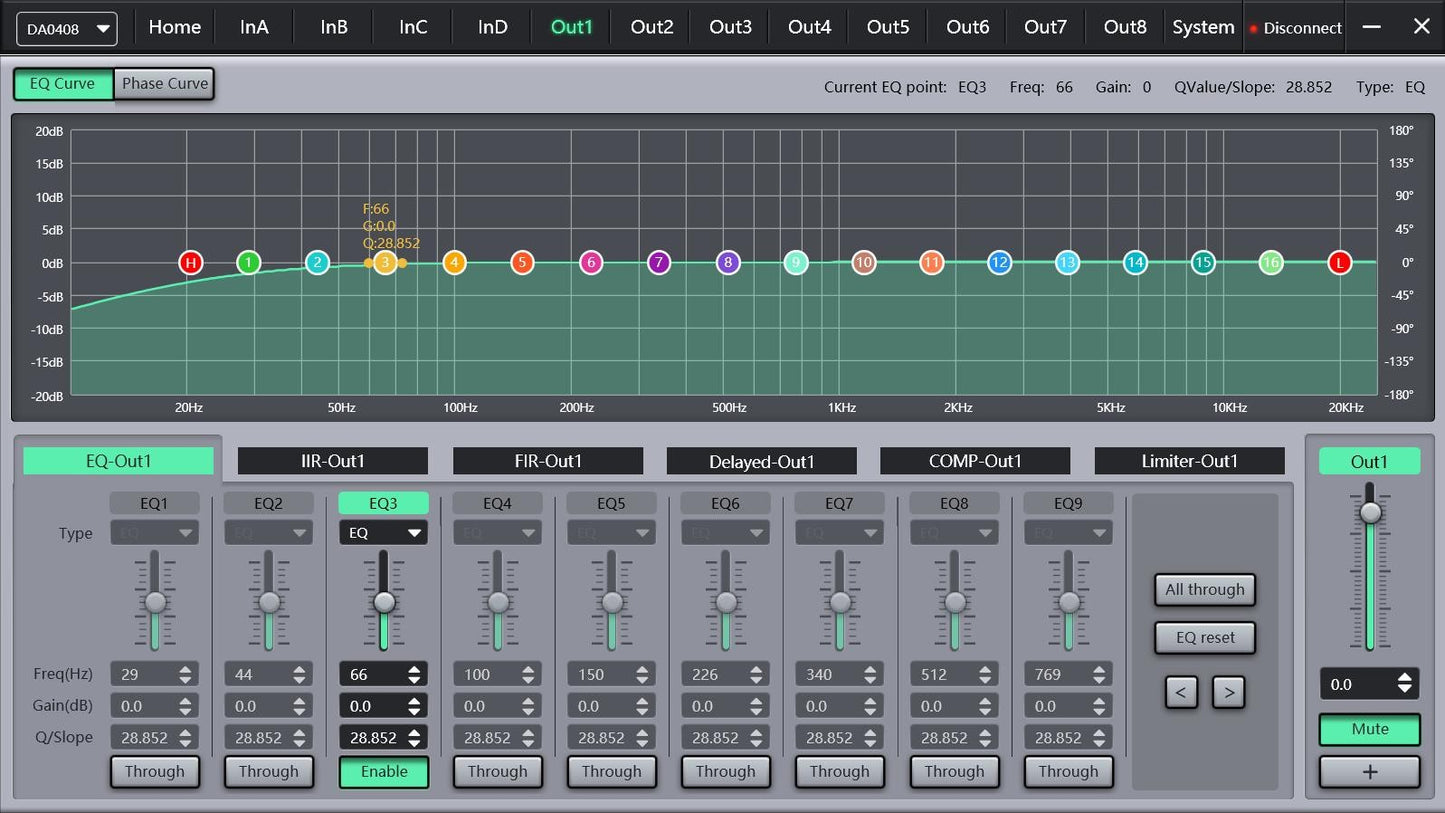 DP48X Processador de Áudio Digital Profissional 4 Entradas 8 Saídas Processador Drive Rack com RIR DEQ Sistema de Gerenciamento de Alto-falantes 192KHZ