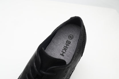 BHKH Male Sneakers Autumn/Winter traf Leather Men Casual Shoes Business Work Office Lace-up Dress shoes For Men Size47