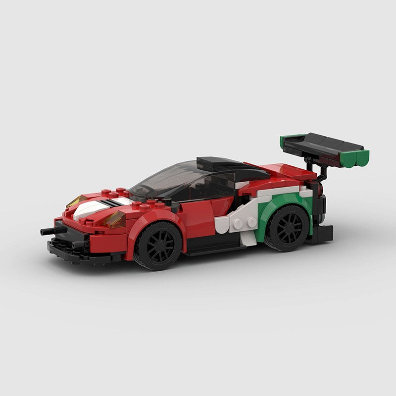 MOC Carro Esportivo de Corrida Veículo Cidade Speed Racer Modelo Técnico Blocos de Construção Tijolos Supercarro F1 Brinquedos Infantis Presentes para Meninos NSX