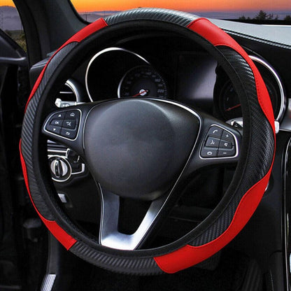 Car Steering Wheel Cover Leather Covers For Renault Clio Megane 4 3 2 Scenic Duster Fluence Laguna Kangoo Auto Decor Accessories
