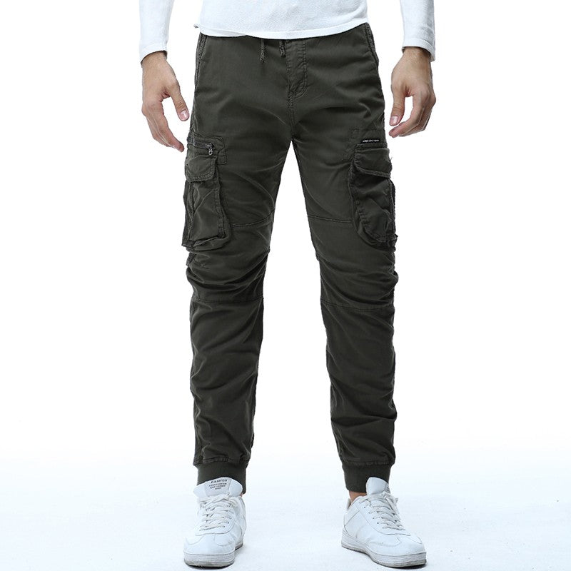 Calça Cargo Tática Masculina Primavera 2025 Calça Jogger Masculina Exército Militar Casual Calça Masculina Hip Hop com Fita Algodão Calça Masculina Exército Calças 38