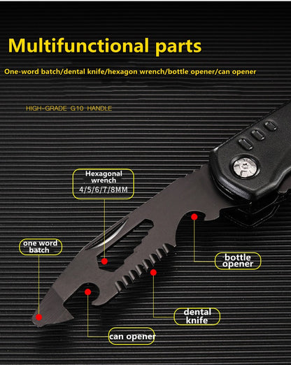 Martelo de Garra Multifuncional para Exterior, Martelo Dobrável de Segurança para Veículos, Martelo de Escape para Quebrar Janelas, Martelo de Carpintaria, Ferramenta de Acampamento