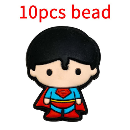 10pcs Mickey Minnie Silicone Pacifier Clips Food Grade Teethers For Baby DIY Baby Soother Nursing Pacifier Chain Accessories