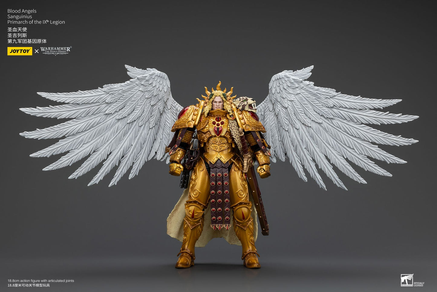 JOYTOY 1/18 Action Figure The Horus Heresy Blood Angels Sanguinius Primarch of the IXth Legion Re-issue Version