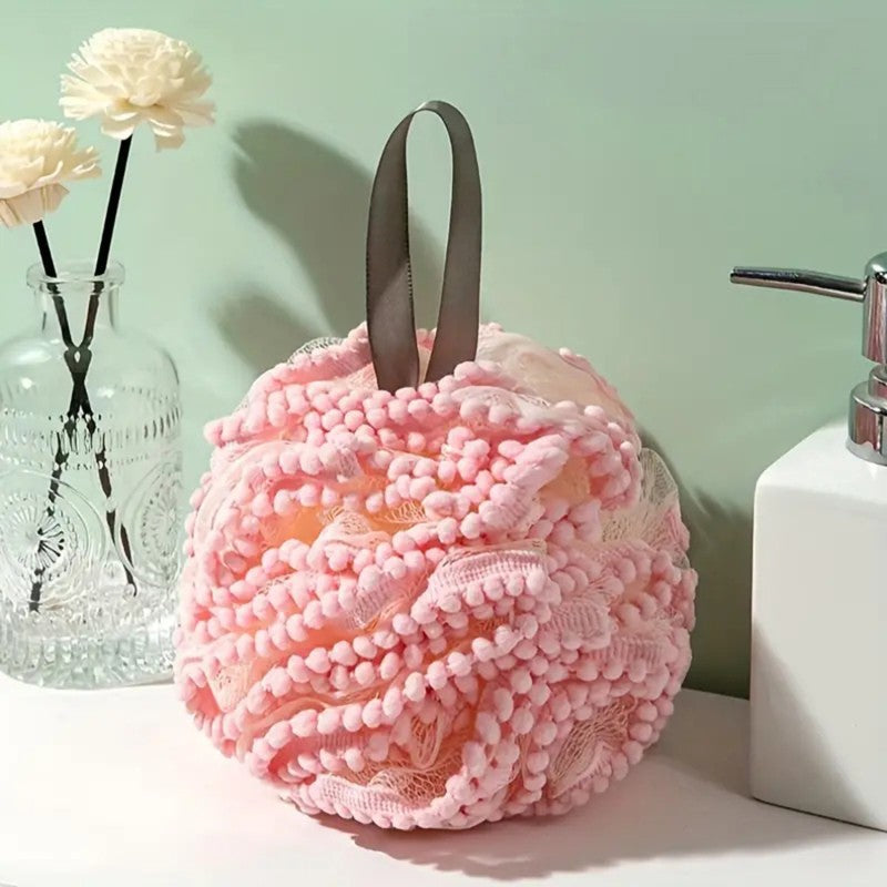 Large Soft Shower Ball Non Loose Shower Flower Ball Cute Rubbing Bath Foaming Bath Towel for Shower Flowers Bathroom Accessories