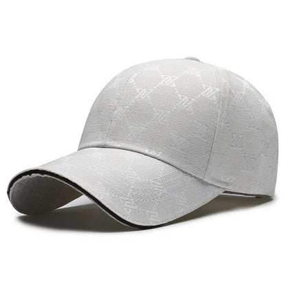 Four Seasons New Sunscreen Three-Line Sewn Baseball Cap Men's And Women's Casual Cap Net Red Distressed 1841 Hat