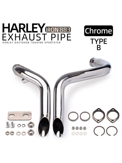 Motorcycle Exhaust Pipe Custom Forward Control Accessories Motorcross For Harley T7 Softail Sportster 883 1200