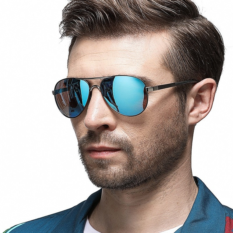 Óculos de Sol Masculino AOWEAR de Aviador Polarizado Espelhado Para Homem HD Dirigir Piloto Óculos de Sol lunettes de soleil homme