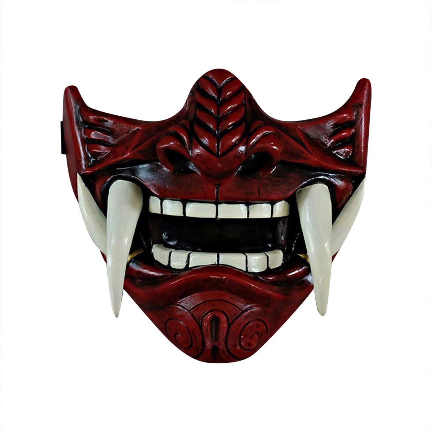 Japanese Samurai Oni Demon Mask Cosplay Horror Prajna Hannya Evil Killer Thicken Plastic Masks Halloween Party Costume Props