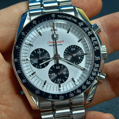 Watchdives WD1863 Mechanical Quartz Watches Black Spaces VK63 Chronograph Sports Watches Man Bubble Sapphire Waterproof Watch