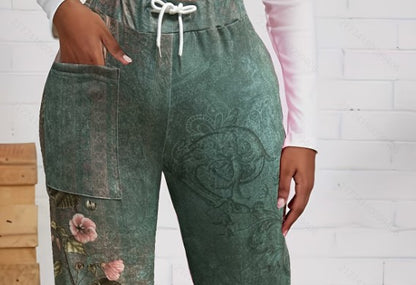 Plus Size New Autumn And Winter Women's Pull-Out Pants From Europe And America