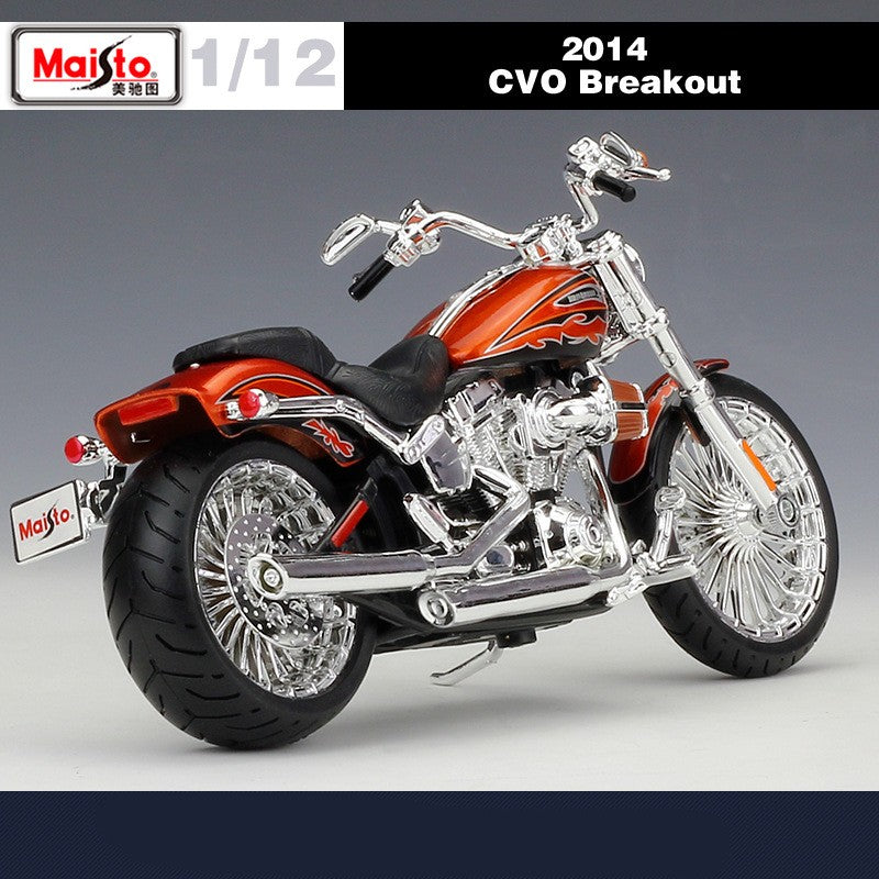 Maisto 1:12 Harley 2014 CVO BREAKOUT Liga de Motocicleta de Corrida Modelo Diecasts Moto Off-road de Metal Brinquedos Infantis Presente