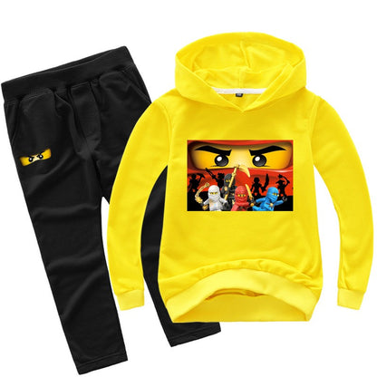 2-13 years Spring Autumn Children Clothing Sets  Kids Clothes Baby Boys Hoodies Pants 2 Pcs Set Tracksuit Anime Outwear Coat