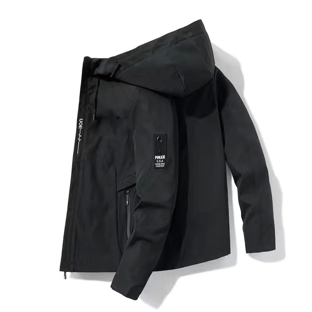 2025HH Bomber Jacket Men's Windbreaker Zipper Spring Autumn Casual Work Fashion Outdoor Adventure
