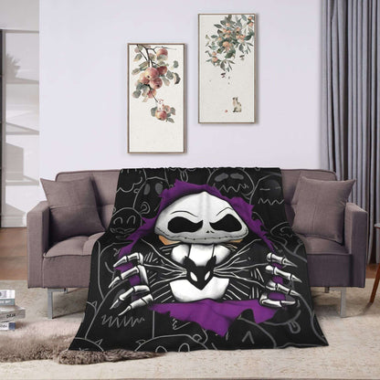 Nightmare Before Christmas Jack Cartoon Blanket Quality Soft  Throw Blanket Autumn Camping Couch Bed Graphic Bedspread