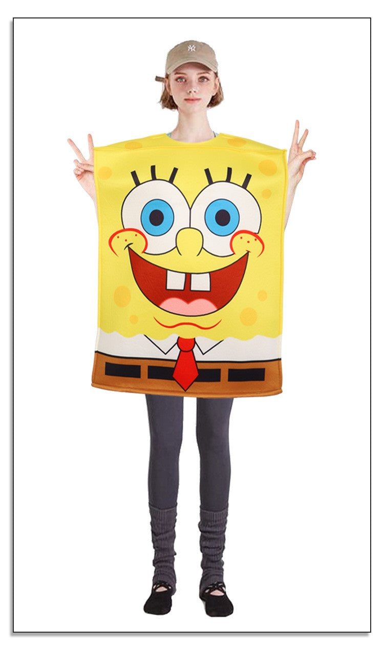 Cartoon SquarePants Cosplay Costume Sponge Patrickstar Jumpsuit for Women Girls Men Boys Halloween Carnival Party Costumes