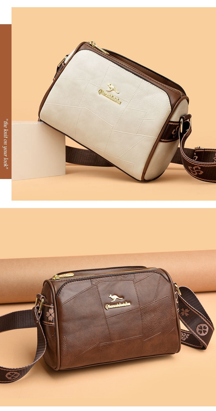 Luxury Kangaroo New Genuine High Quality Soft Leather Women Purses Cofrossbody Bag Designer Brand Ladies Shoulder Crossbody Bags