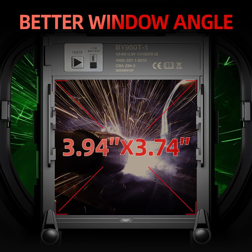 ANDELI Auto Darkening Welding Helmet Panoramic 180° View True Color 4 Arc Sensor Welding Mask for MIG MAG MMA Welder Machine