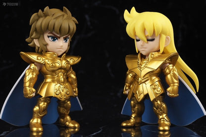 10cm Saint Seiya Anime Figure Myth Cloth Leão Aiolia Aquário Camus Câncer Máscara da Morte Cavaleiro de Ouro Zodíaco Japonês Bonecas Hobbies