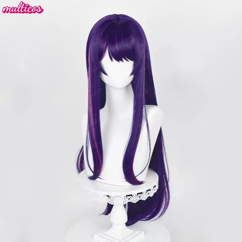 Peruca de Cosplay Oshi no Ko Hoshino Ai Hoshino Ruby Hoshino Akuamarin Arima Kana Peruca de Cosplay Cabelo Resistente ao Calor Perucas de Anime + Touca de Peruca