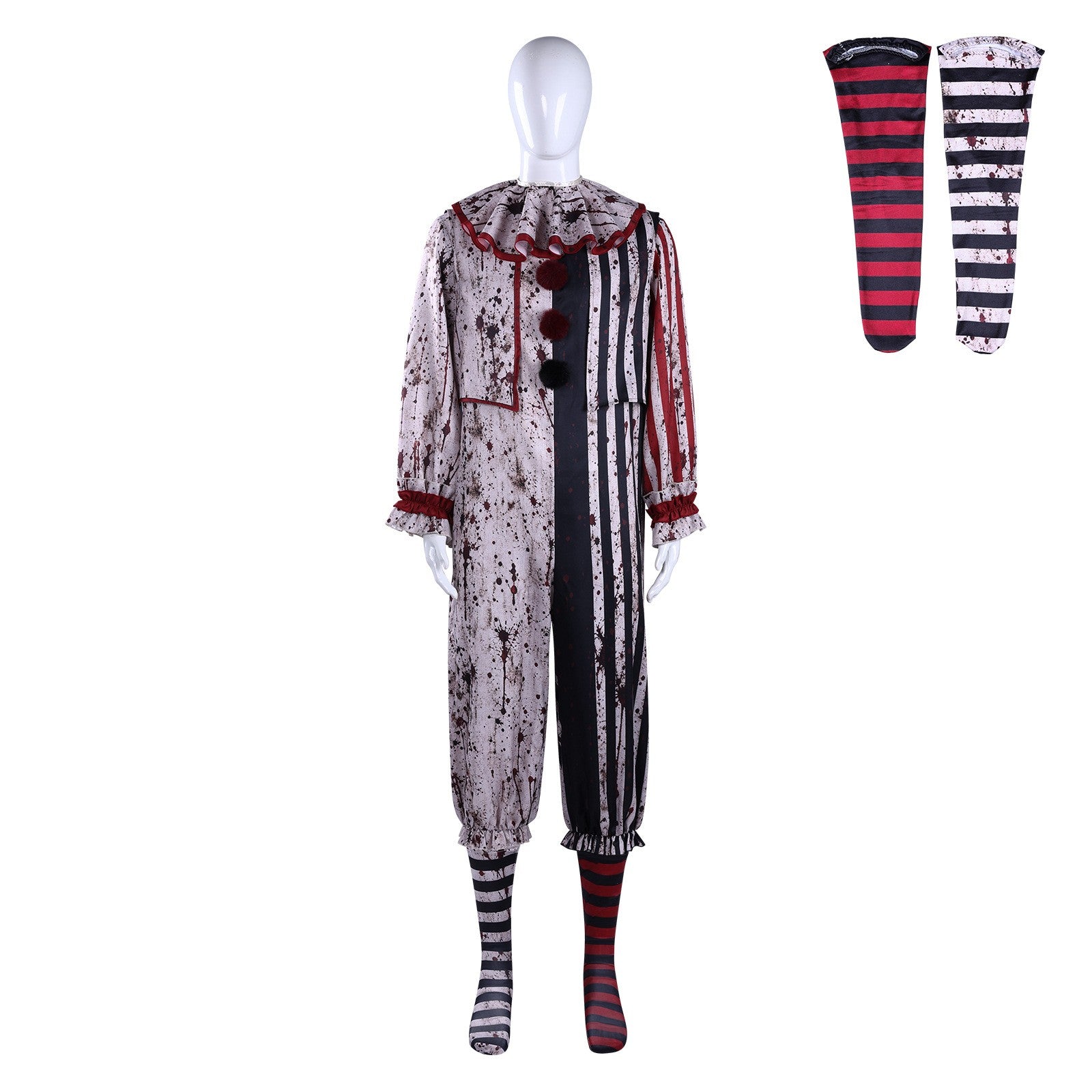 Terrifier Art Clown Joker Cosplay Costume Dark Clown Full Set for Men Women Role Play Horror Dress Suit Halloween Carnival Party