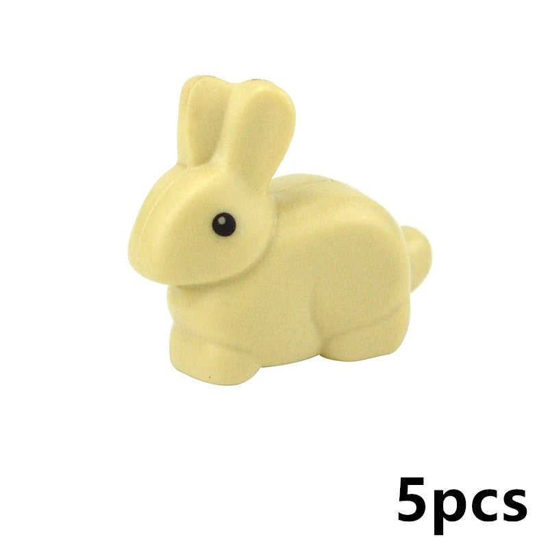 Creative DIY Model cute little Animal MOC Brick Building Blocks Pet Zoo Dog Duck Tortoise Penguin Cat Pig Bird Rabbit Toys