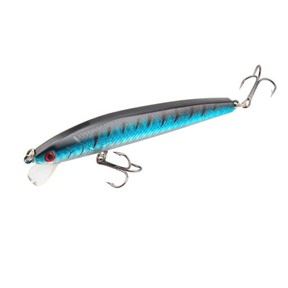 Long Tail Minnow Fishing Lure 10cm 9g Floating Hard Bait Artificial Wobbler Crankbait 3D Eye 10 Color Carp Perch Fishing Tackles