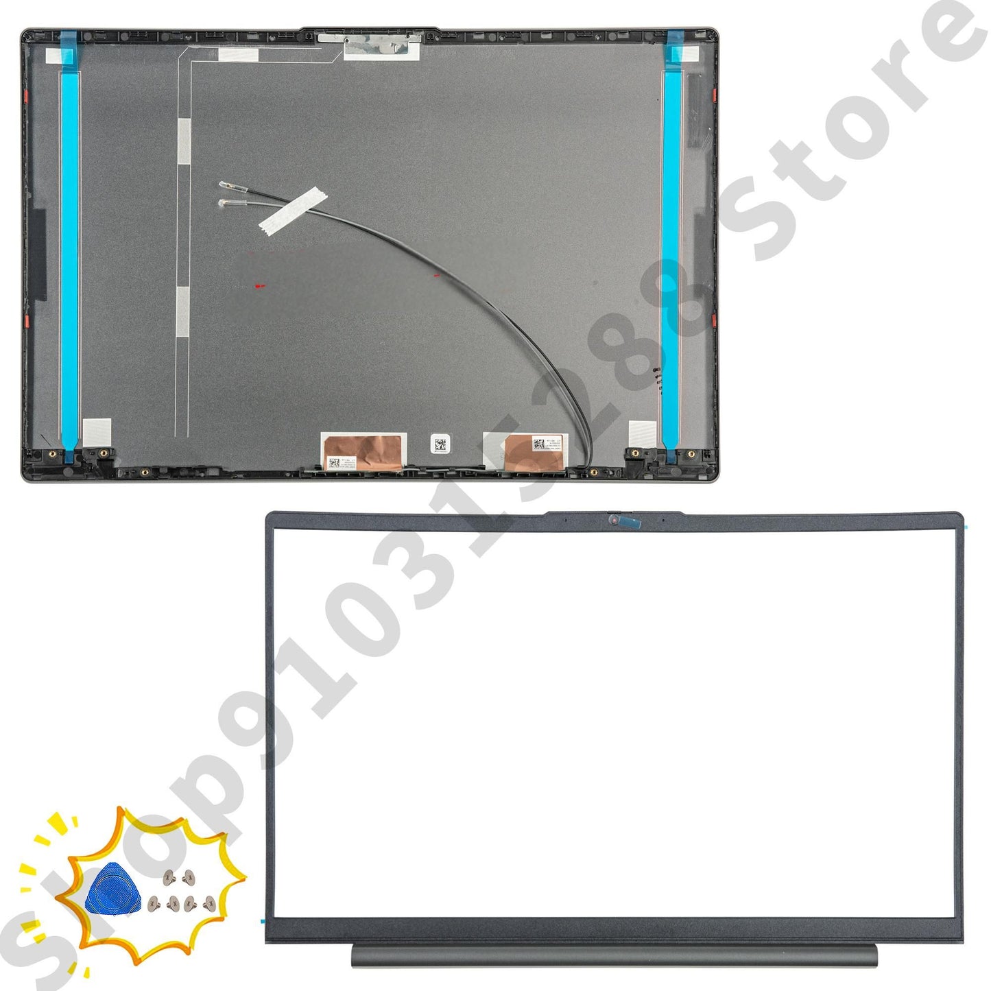 Top Lid Case For Ideapad 5 15IIL05 15ARE05 15ITL05 15ALC05 2020 2021 GS557 LCD Back Cover Repair silver/gray/dark blue Metal