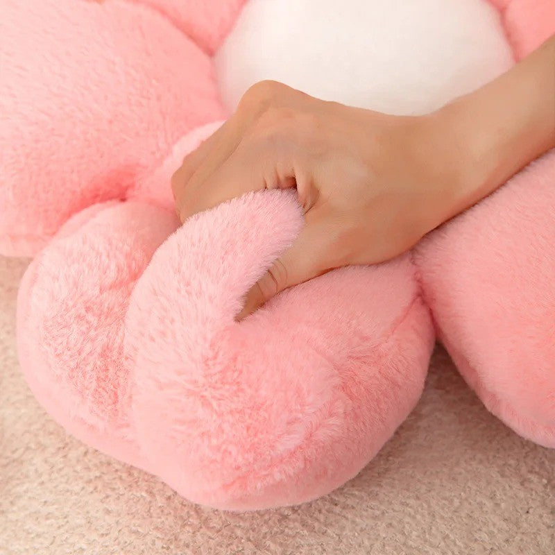Flower Plush Throw Pillow Cute Daisy Stuffed Cushion Kawaii Sleeping Pillow Soft Office Chair Back Cushion Pet Mat Home Decor