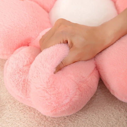 Flower Plush Throw Pillow Cute Daisy Stuffed Cushion Kawaii Sleeping Pillow Soft Office Chair Back Cushion Pet Mat Home Decor