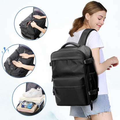 Vacuum Backpack Travel Bag for Men Large Capacity Backpack Business Laptop Backpack Women Men Expandable Backpack School Bag
