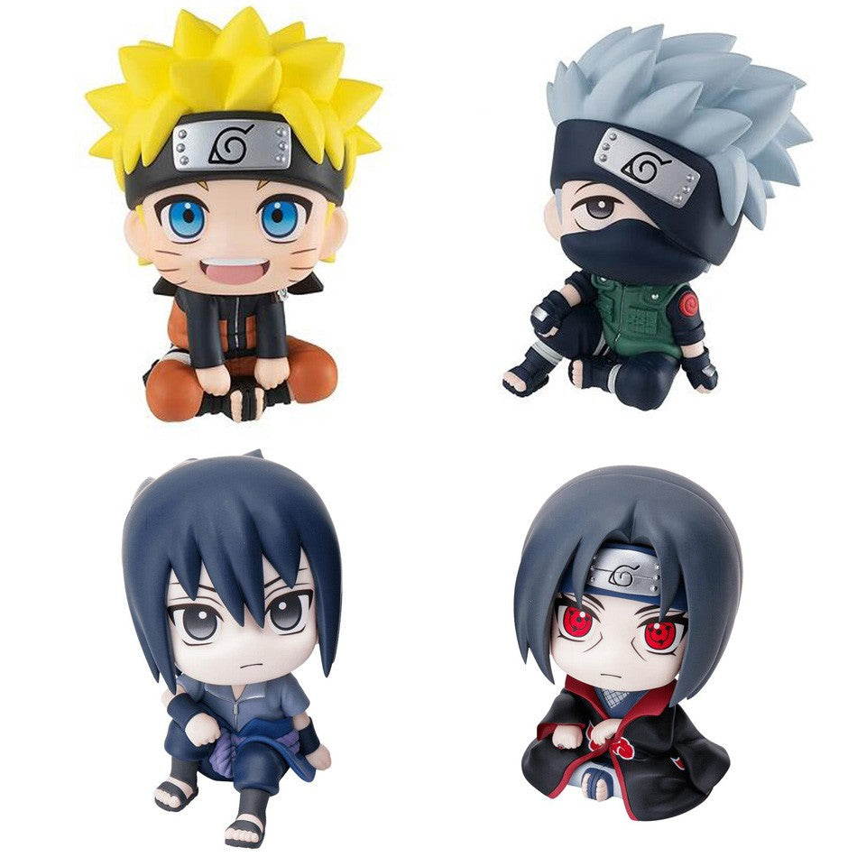 9cm Naruto Anime Figura Uzumaki Naruto Kakashi Uchiha Sasuke Itachi Brinquedos Fofos Q Figuras de Ação Modelo