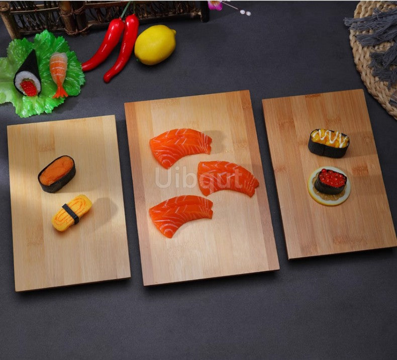 Bamboo Sushi Board boat plate Rectangular Platform Cooking Sashimi basin Japanese Korean Cuisine Tableware Serving Plate Tray