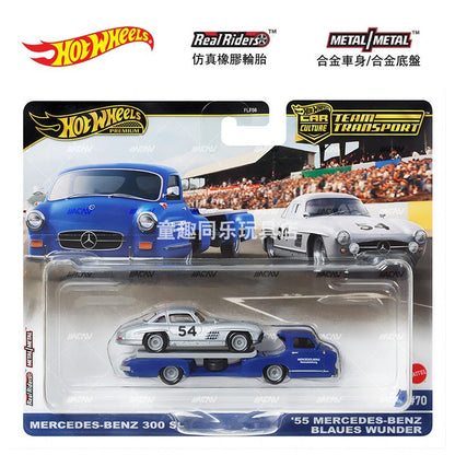 2025 New Genuine Mattel Hot Wheels 1:64 Team Transport 2024 FLF56 D Mix 4 1/64 Collection Diecast Vehicle Models Toys Kids Gifts