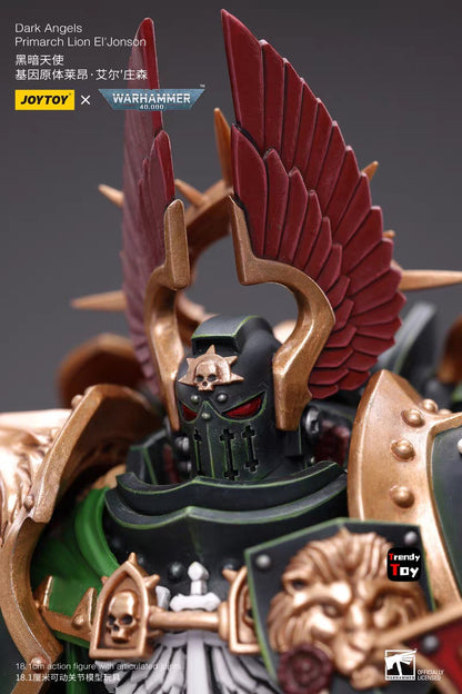 ?JOYTOY?Warhammer 40K Dark Angels Primarch Lion El'Vonson 1/18 Action Figure Model Toys