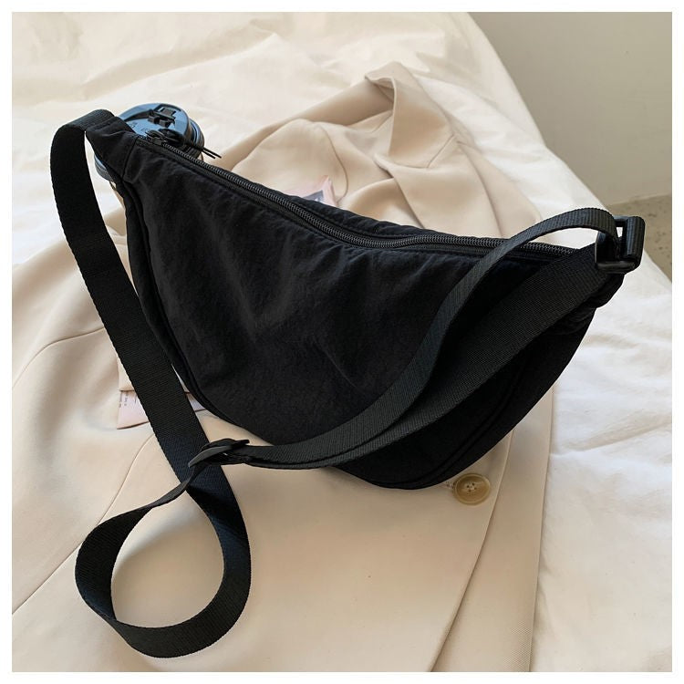 Upgraded Version Simple Design Women's Messenger Bag Nylon Hobos Small Shoulder Bags Vintage Female Girls Purse Cloth Handbags