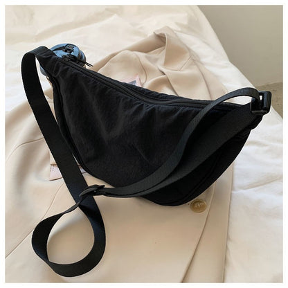 Upgraded Version Simple Design Women's Messenger Bag Nylon Hobos Small Shoulder Bags Vintage Female Girls Purse Cloth Handbags