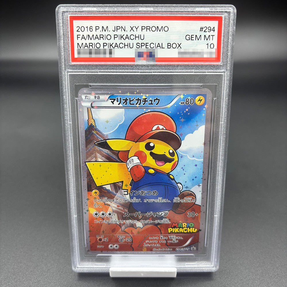 DIY 2016 P.M. JPN.XY PROMO PIKACHU Versão Coleção Cartão 10 Pontos Classificação Cartão PIKACHU CAIXA ESPECIAL Anime Jogo Cartão Presente Brinquedo