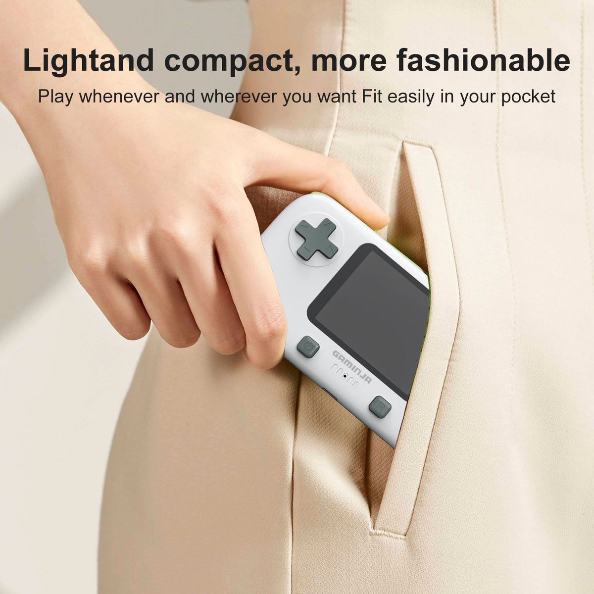 GAMINJA GC76P 300 IN 1 Classic Games Handheld Pocket Game Console 2.8inch Video Game Console Portable Handheld Game for Gift