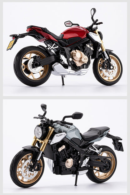 Escala 1:12 Honda CB650 HP4 Moto Modelo de Brinquedo Liga Fundida por Pressão Amortecedor Modelos de Moto de Corrida em Miniatura para Presentes Infantis