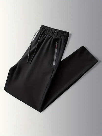 Plus Size 4XL 5XL Men's Casual Straight Pants Stretch Elastic Waist Jogger Korean Classic Blue Black Gray Male Brand Trousers