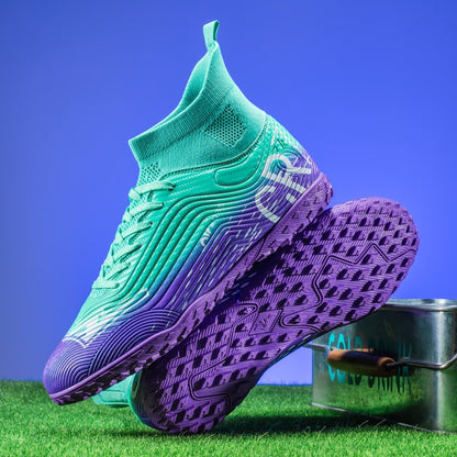 New Men Training Football Boots Ultralight Breathable Professional Soccer Shoes Soft Sport Unisex Grass Cleats Match Sneakers