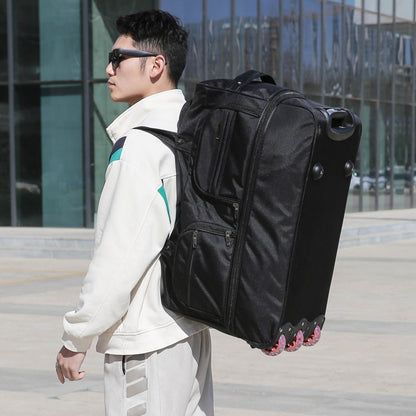 2025 Nova Moda Bolsa de Viagem Feminina Grande Capacidade Masculina Esporte Bolsa de Viagem Impermeável Bolsa com Rodas e Alça Bolsa de Viagem Sacola