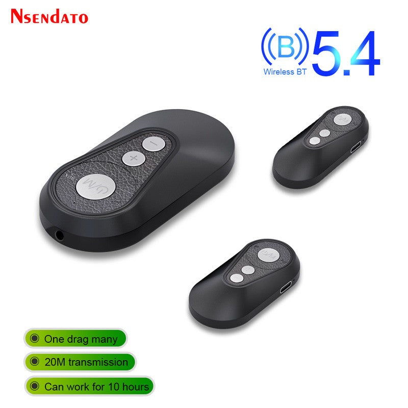 Multipoint Bluetooth-Compatible 5.4 LE Audio Music Auracast Transmitter Receiver Wireless Audio Adapter For Car TV MP3 Speakers