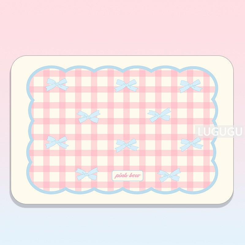 VIKAMA Cute Pet Placemats Cats And Dogs Universal Water-Absorbent Non-Slip Wash-Free Simple Pet Floor Mats Pet Supplies
