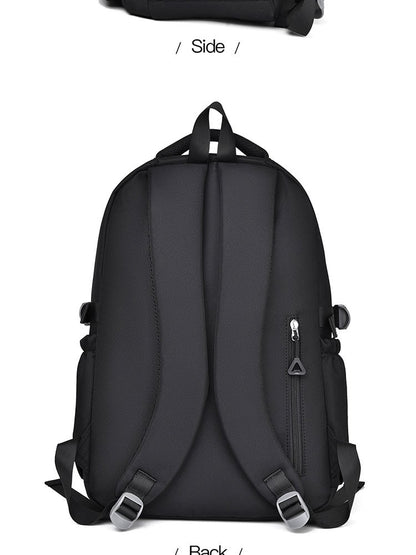 Mochila Multi-camadas Impermeável e Estilosa Oxford de Grande Capacidade Simples para Estudantes, Viajantes e Uso Diário